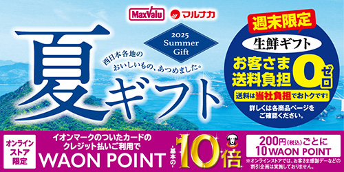 2025年　マックスバリュ・マルナカ・ザ・ビッグ　夏ギフト バナー画像