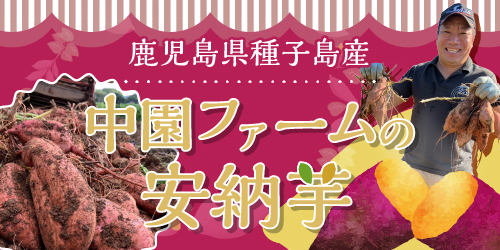 鹿児島県種子島産　中園ファームの安納芋 バナー画像