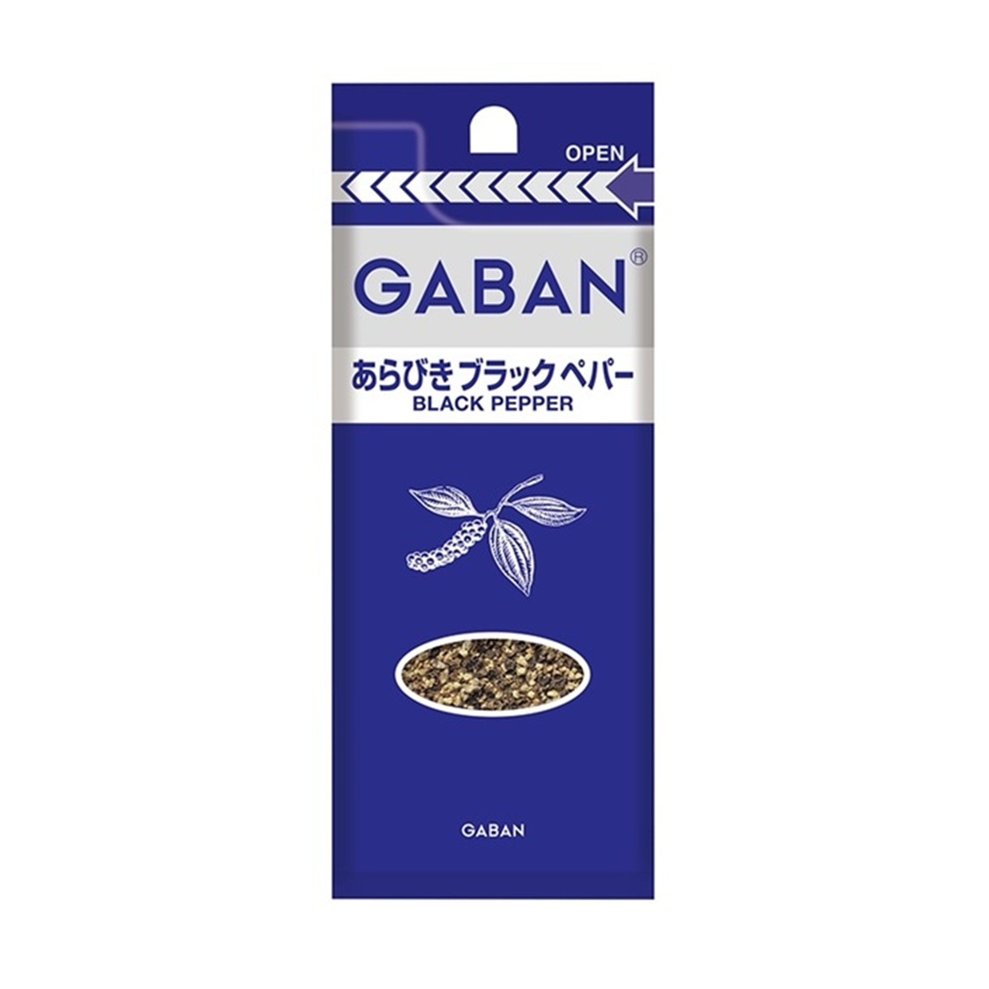 ギャバン あらびきブラック袋スリム 19g (×10)|mvm-003-0000045104602-10 商品サムネイル