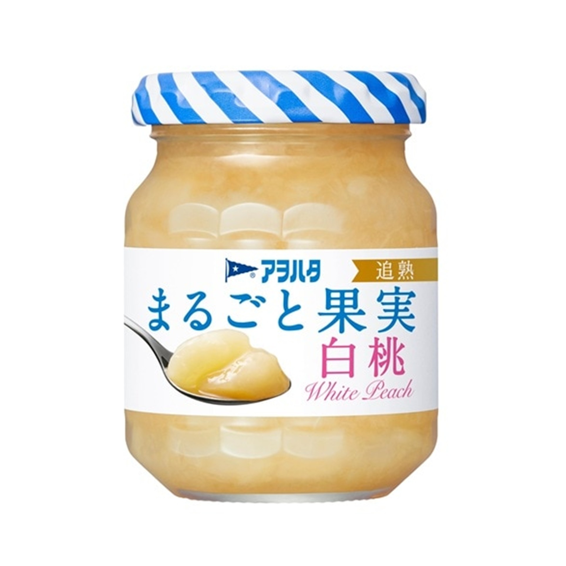 アヲハタ まるごと果実 白桃 125g (×12)|mvm-002-0000045989711-12 商品サムネイル