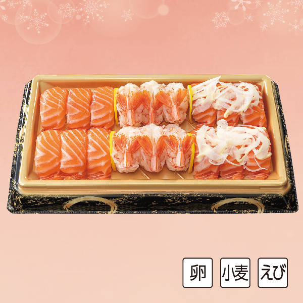 魚屋のサーモンとアカエビの握り寿司 【S1213】【クリスマス】 商品サムネイル