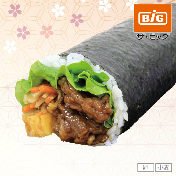 [100ボーナスポイント]【ザ・ビッグ恵方巻】国産黒毛和牛すき焼き恵方巻【M0002】 商品サムネイル