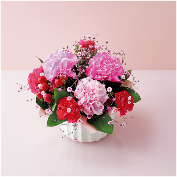 【母の日】ケーアイ・フレッシュアクセス カーネーション推し色アレンジメント（ピンク）【485025】 商品サムネイル