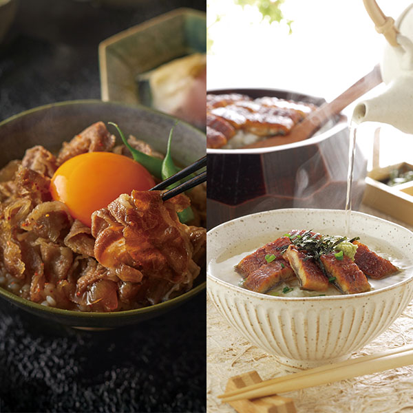 【母の日】 和牛丼の具、うなぎひつまぶしセット【484390】 商品サムネイル