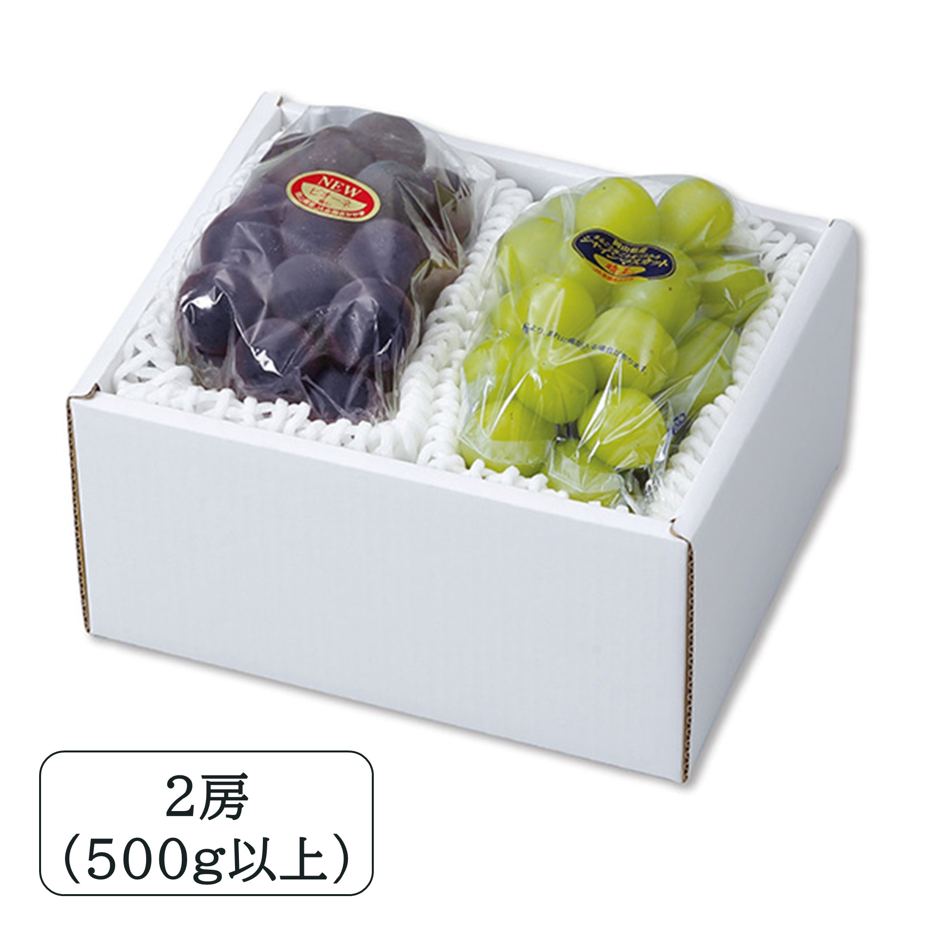 [岡山県産] ピオーネ・シャインマスカット 晴王 2房(500g以上)【425643】【夏ギフト★】 商品サムネイル
