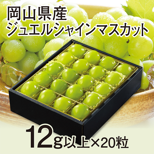 ［岡山県産］　ジュエルシャインマスカット　12ｇ以上20粒【417699】 商品サムネイル