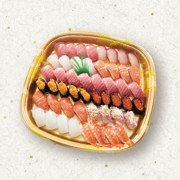 魚屋の握り盛り合せ（とろ入）50貫 5～6人前 商品サムネイル