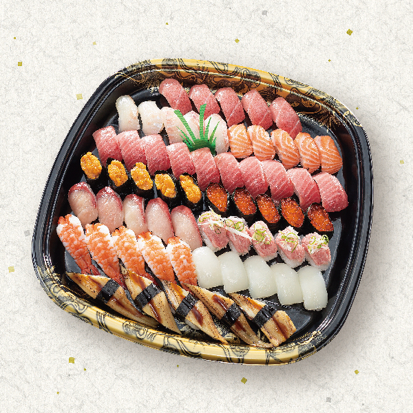 魚屋の握り盛り合せ（とろ入）60貫 6～7人前 商品サムネイル