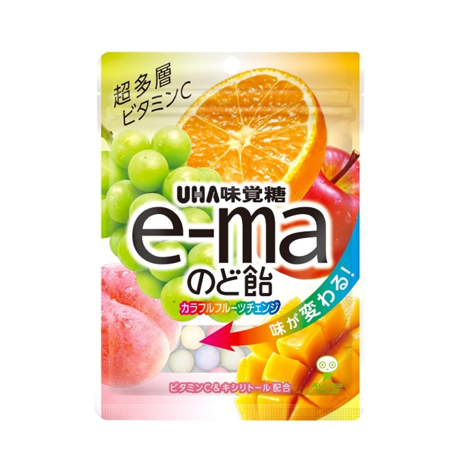 e-maのど飴袋カラフルフル 50g(×6)|mvm-4514062257846-001-6 商品サムネイル