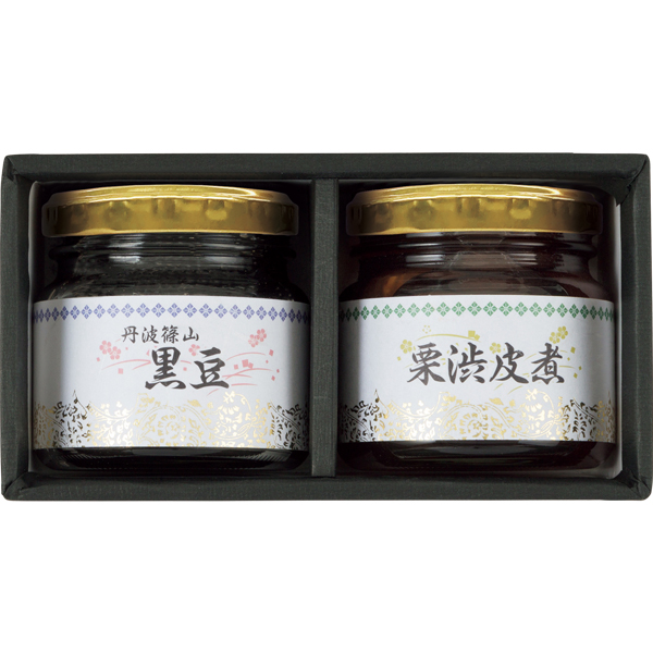 ☆大阪の駿河屋 丹波篠山産黒豆煮と国産栗渋皮煮詰合せ 【073015】 商品画像(1)