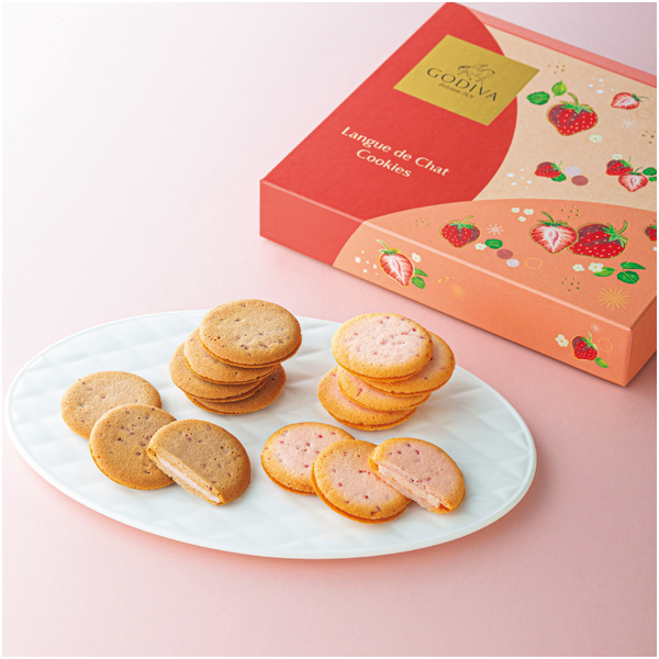 【母の日】ゴディバ あまおう苺ラングドシャクッキー アソートメント 18枚入【480048】 商品画像(1)