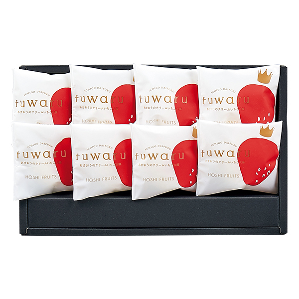 ☆【早得】ホシフルーツ あまおうのクリームいちご大福 fuwaru 【056054】 商品画像(1)