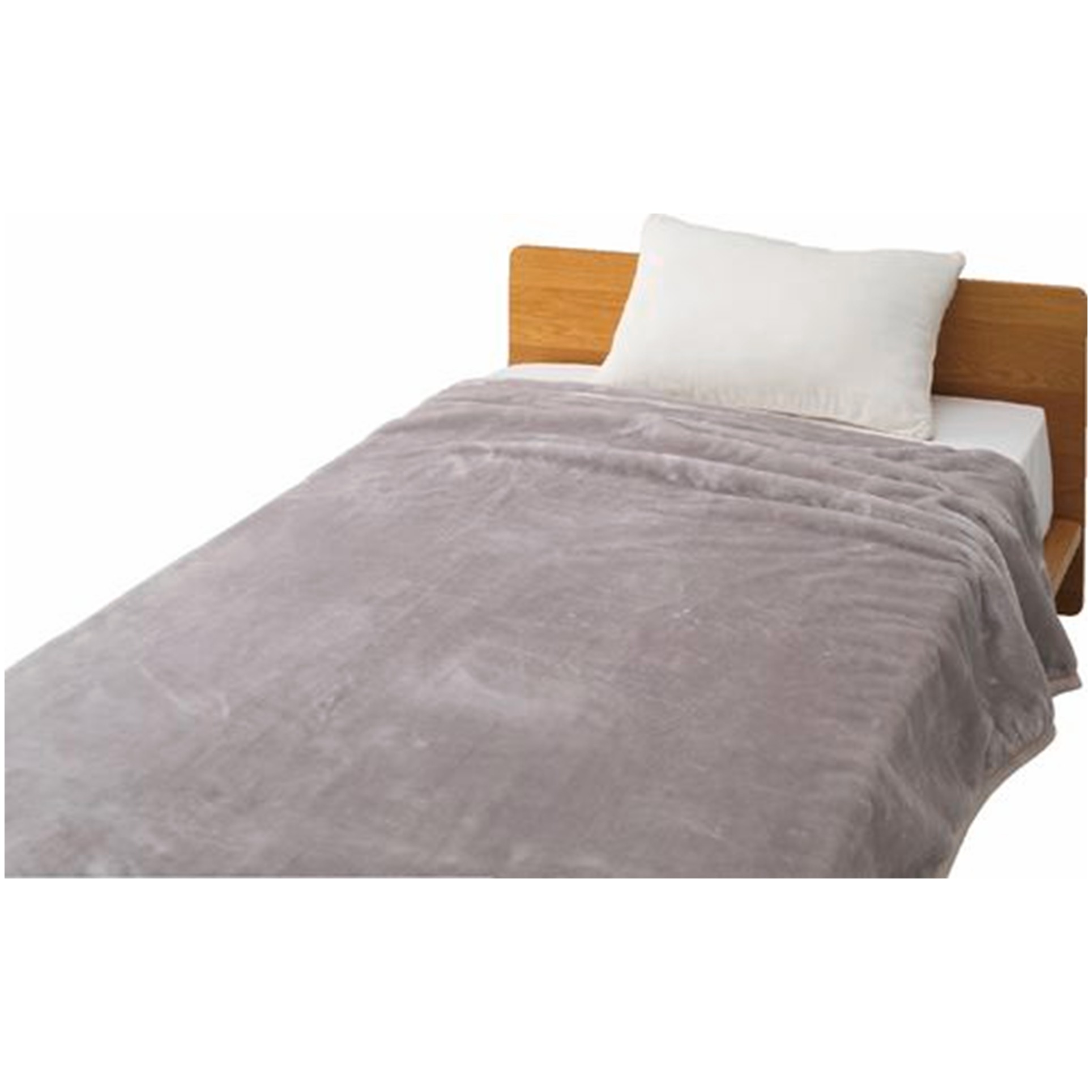 昭和西川 襟付き 2枚合わせ毛布 シングル ベージュ【202104】 商品サムネイル