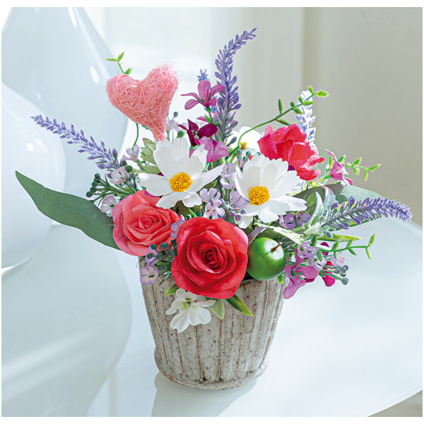 【母の日】Luna　シルクと和紙で彩る花「ハートフル」 商品サムネイル