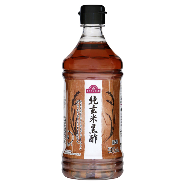 【トップバリュ】純玄米黒酢　５００ｍｌ　(×6)|mvm-003-4549414010664-6 商品サムネイル