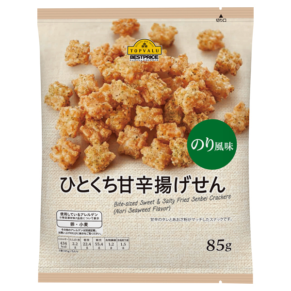 【トップバリュ】一口甘辛揚げのり　８５ｇ　（×12）|mvm-001-4549414083088-12 商品サムネイル