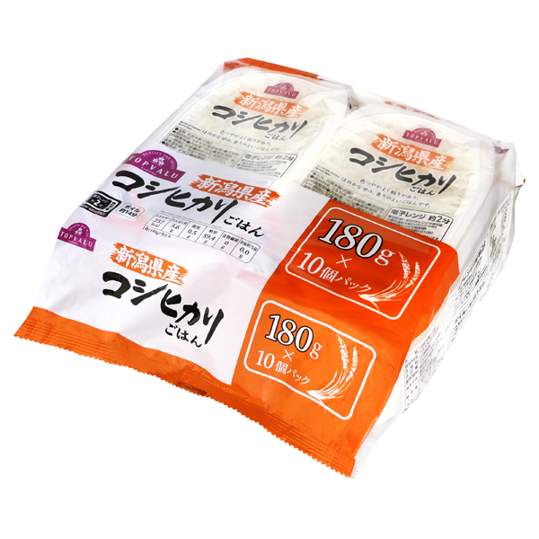 【トップバリュ】新潟県産コシヒカリごはん10P 180g×10個 (×4) |mvm-005-4549414209310-4 商品サムネイル