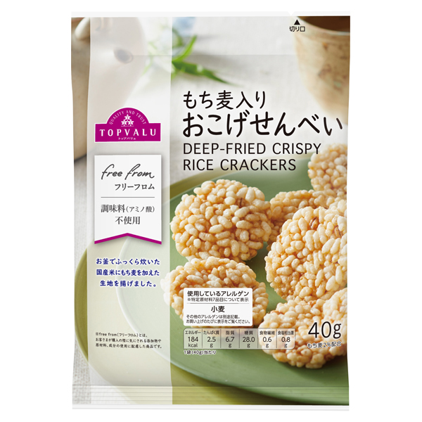 【トップバリュ】もち麦おこげせんべい　４０ｇ　（×12）|mvm-001-4549414216196-12 商品サムネイル