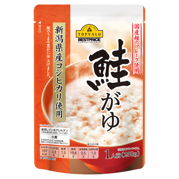 【トップバリュ】鮭がゆ　２５０ｇ　(×12)|mvm-005-4549414227598-12 商品サムネイル