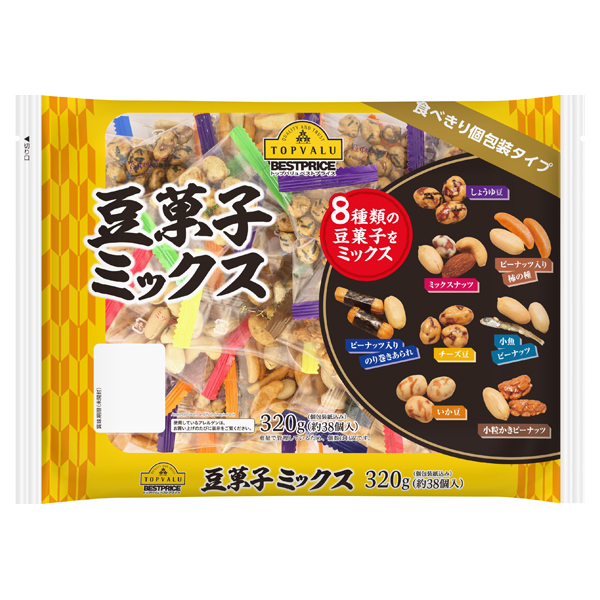 【トップバリュ】豆菓子ミックス　３２０ｇ　（×10）|mvm-001-4549414281422-10 商品サムネイル