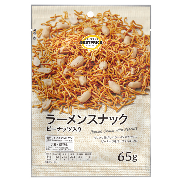 【トップバリュ】ラーメンスナック　６５ｇ　（×12）|mvm-001-4549414354706-12 商品サムネイル