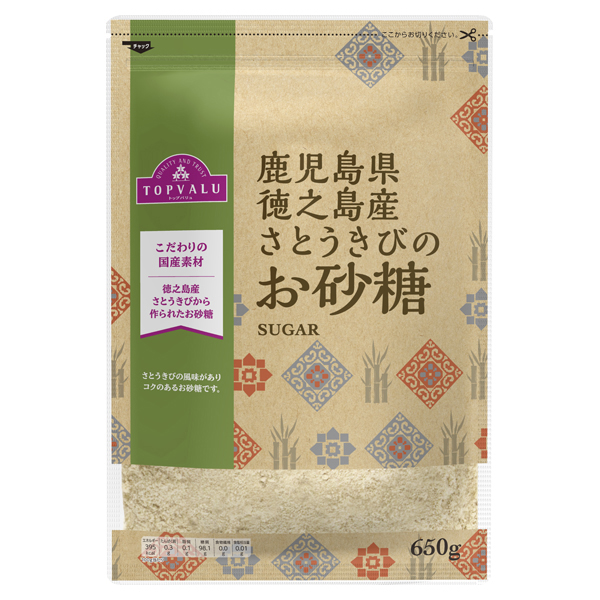 【トップバリュ】鹿児島県徳之島産さとうきびのお砂糖　６５０ｇ　(×10)|mvm-003-4549414546194-10 商品サムネイル