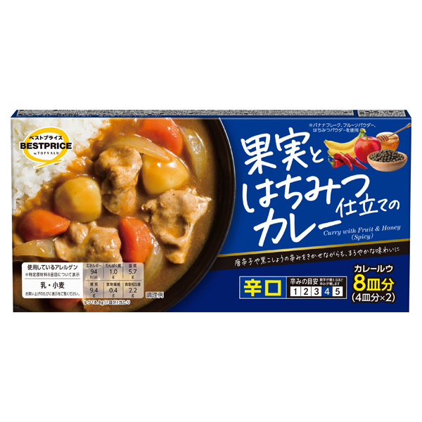 【トップバリュ】BP果実とはちみつ仕立のカレー 辛口 150g  (×10) |mvm-003-4549414627312-10 商品サムネイル