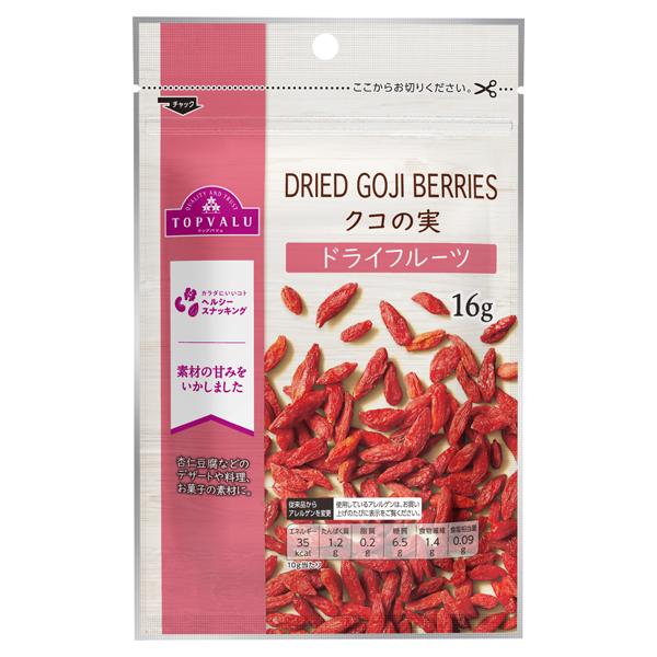 【トップバリュ】クコの実16g（×5）|mvm-001-4549414665567-5 商品サムネイル