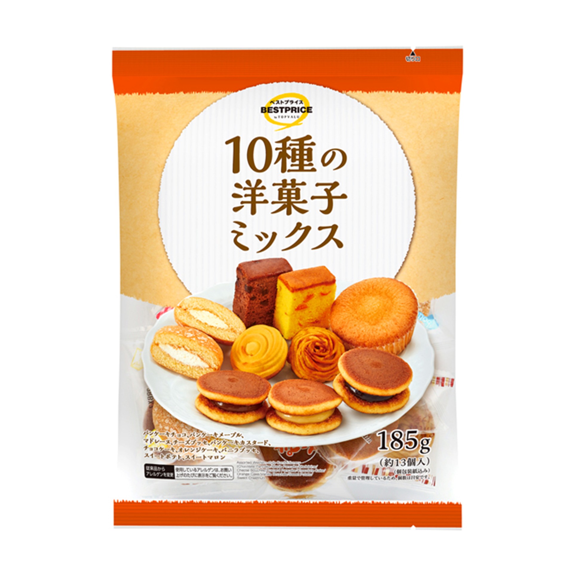 【トップバリュ】BP10種の洋菓子ミックス 185g(×12)|mvm-001-4549414668445-12 商品サムネイル