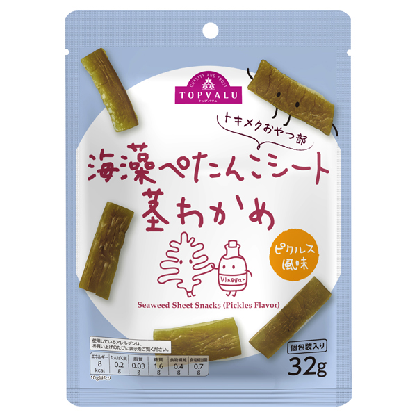 【トップバリュ】TV茎わかめピクルス味 32g(×6) | mvm-001-4549414672305-6 商品サムネイル