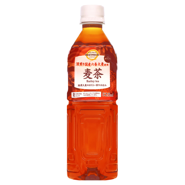 【トップバリュ】TVBP麦茶 525ml(×24)|mvm-074-4549414673975-24 商品サムネイル