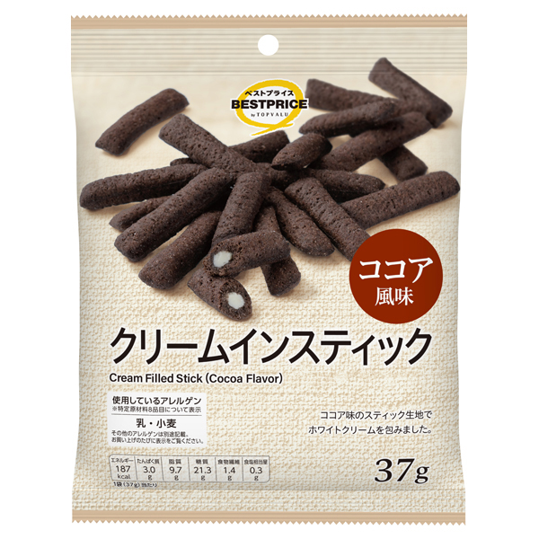 【トップバリュ】ＴＶＢＰスティックココア 37g(×12)|mvm-4549414678086-001-12 商品サムネイル