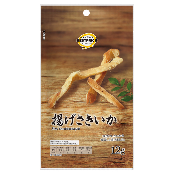 【トップバリュ】TVBP揚げさきいか 12g(×10) | mvm-001-4549414679502-10 商品サムネイル