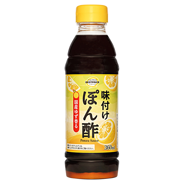 【トップバリュ】TVBP味付けぽん酢 360ml(×12) | mvm-003-4549414689815-12 商品サムネイル