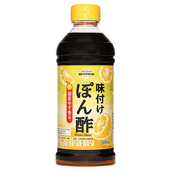【トップバリュ】TVBP味付けぽん酢 500ml(×12) | mvm-003-4549414689822-12 商品サムネイル