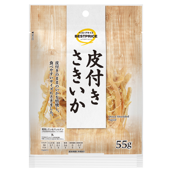 【トップバリュ】BP皮付きさきいか 55g(×10) | mvm-001-4549414696189-10 商品サムネイル