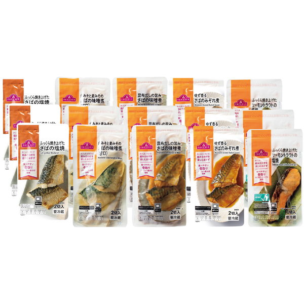トップバリュ おさかな惣菜 人気商品詰合せ 15パックセット【002974】【たべたい!】 商品サムネイル