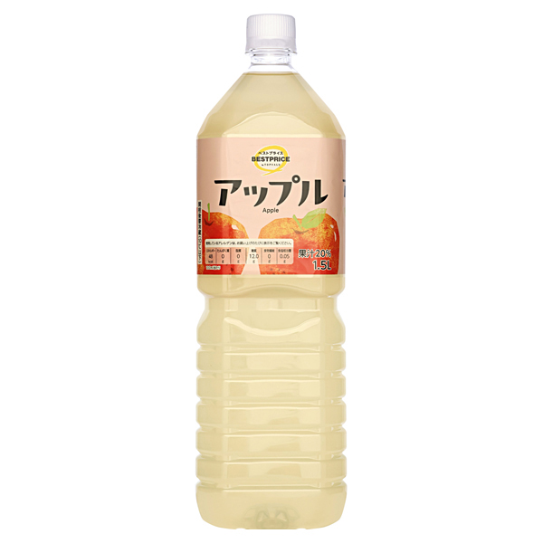 【トップバリュ】BPアップル 1500ml (×8) |mvm-074-4549414711035-8 商品サムネイル