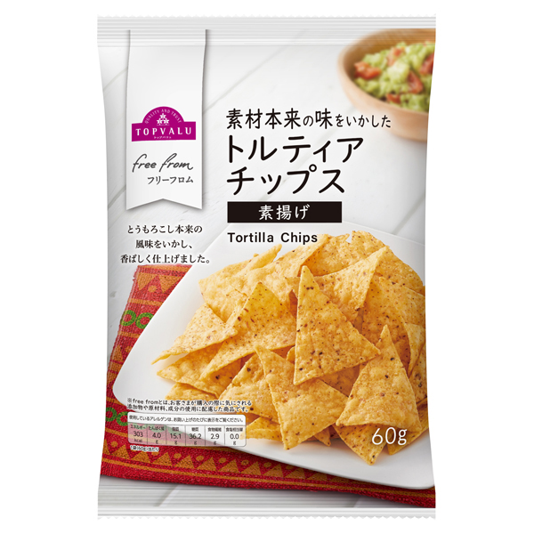 【トップバリュ】素揚げトルティアチップス 60g(×12) |mvm-001-4549414714036-12 商品サムネイル