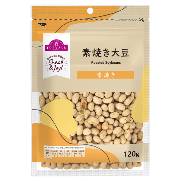 【トップバリュ】素焼き大豆 120g(×12) |mvm-001-4549414714821-12 商品サムネイル