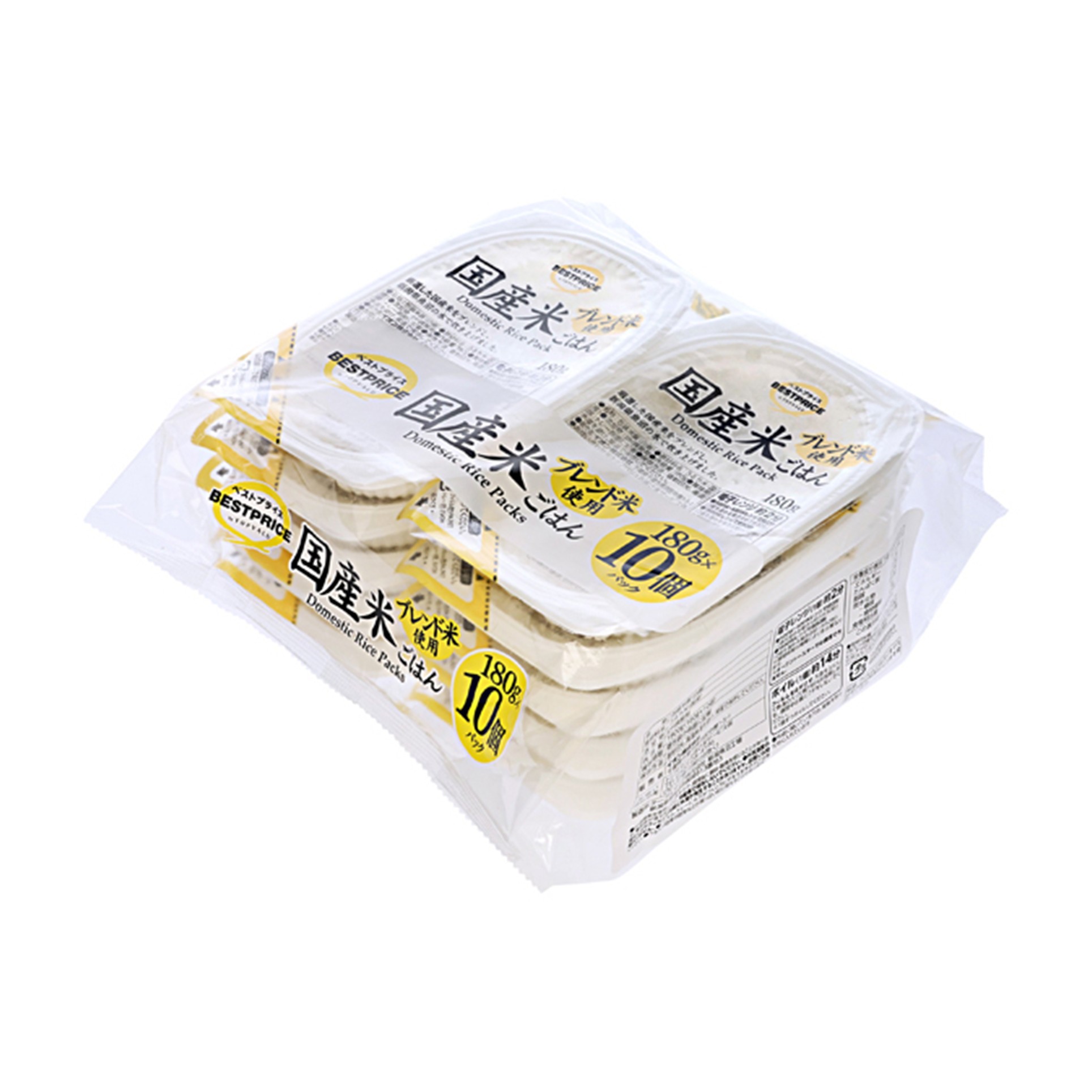 【トップバリュ】TVBPごはん国産米10 180g×10個パック(×4)|mvm-005-4549414716849-4 商品サムネイル