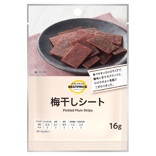 【トップバリュ】BP梅干しシート 16g  (×6) |mvm-001-4549414718782-6 商品サムネイル