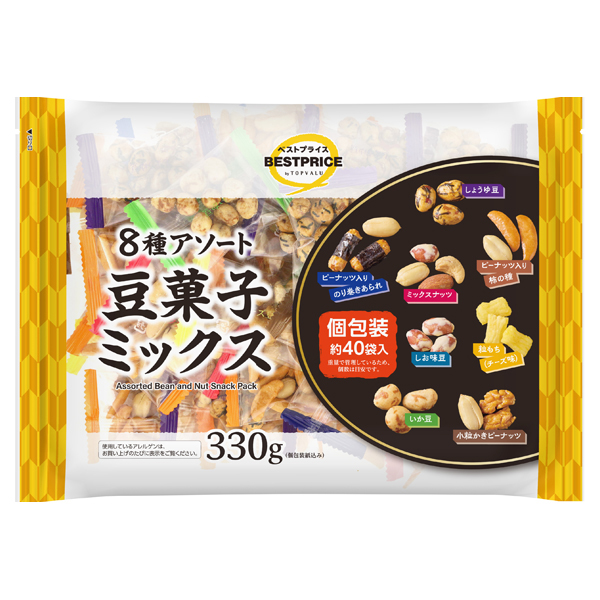 【トップバリュ】BP豆菓子ミックス 330g(×10)|mvm-001-4549414719444-10 商品サムネイル