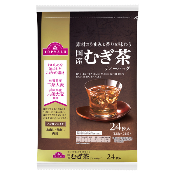 【トップバリュ】国産むぎ茶ティーバッグ　12.5gｘ24P　(×15)|mvm-002-4549741541404-15 商品サムネイル