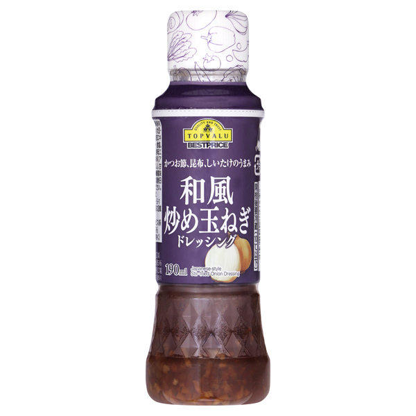 【トップバリュ】和風炒めたまねぎドレッシング　１９０ｍｌ　(×12)|mvm-003-4549741876339-12 商品サムネイル