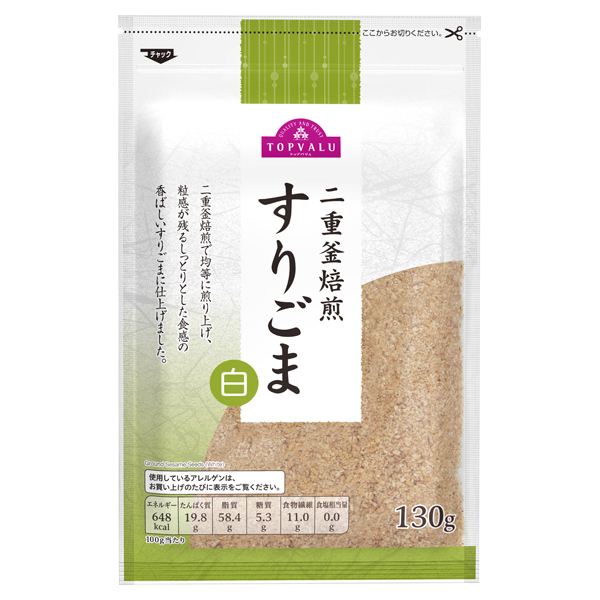 【トップバリュ】ＴＶすりごま白 大 130g(×10)|mvm-4549741996693-004-10 商品サムネイル