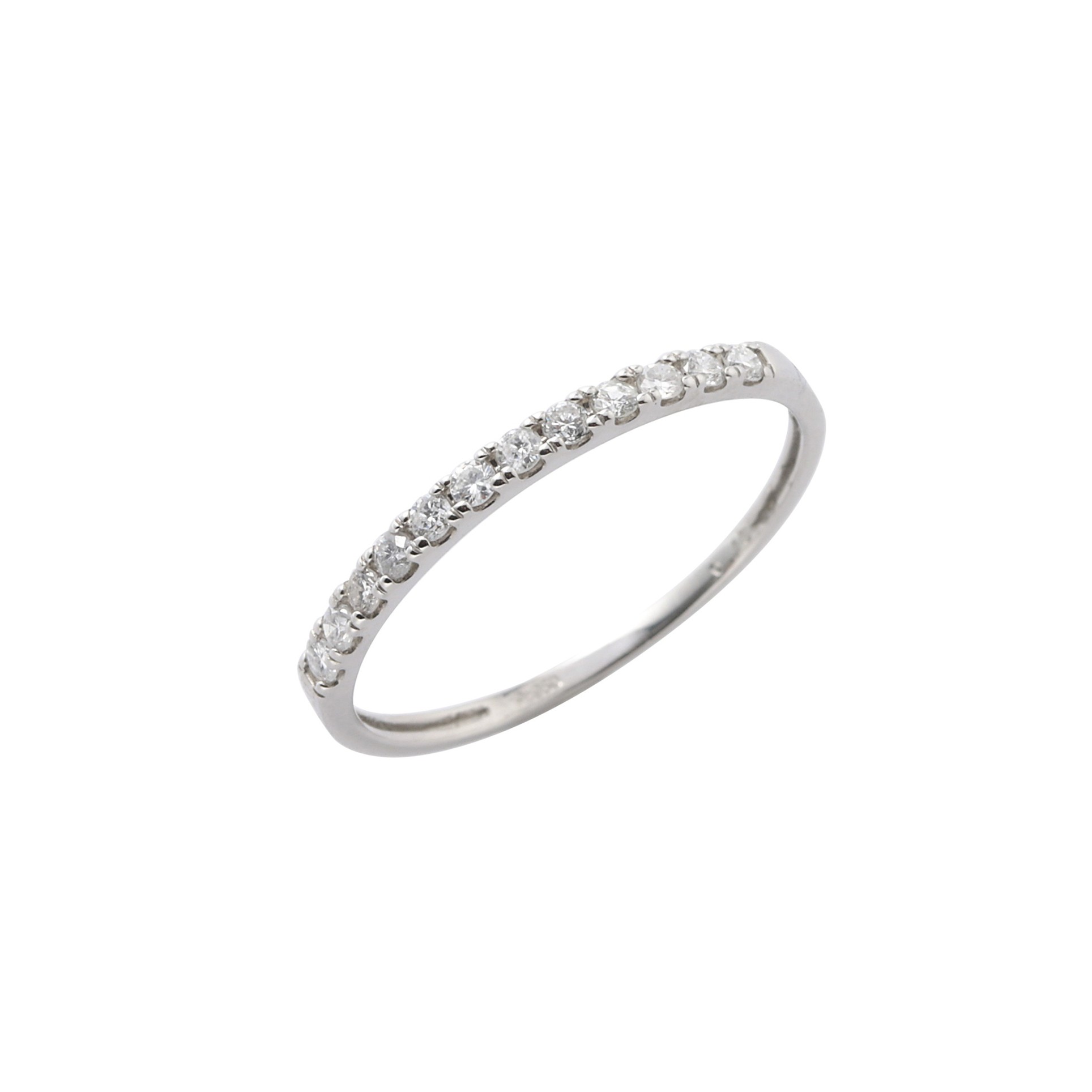 プラチナダイヤ計0.15ctハーフエタニティリング 9号 D80-960309【133926】 商品サムネイル