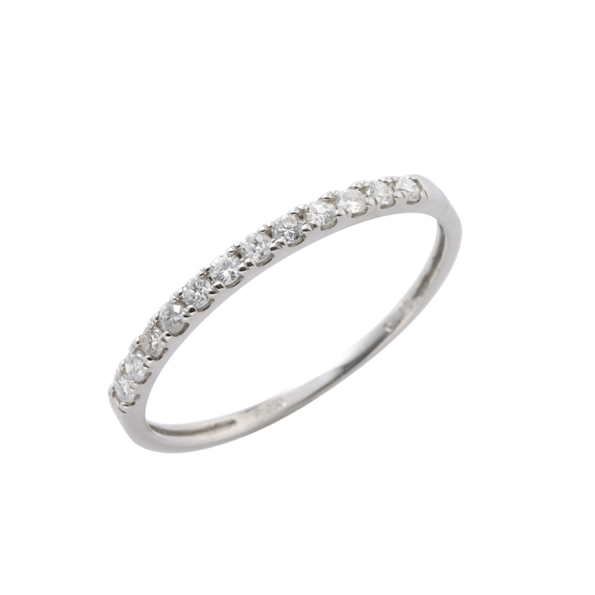 プラチナダイヤ計0.15ctハーフエタニティリング 11号 D80-960311【133927】 商品サムネイル