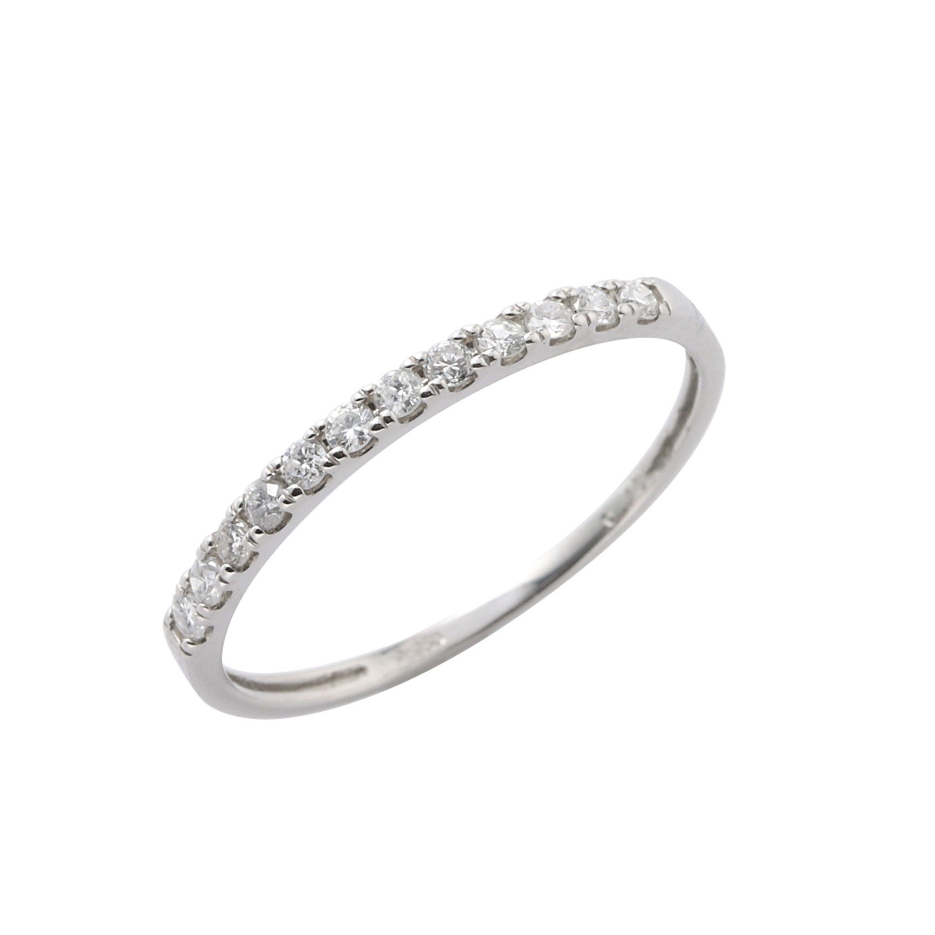 プラチナダイヤ計0.15ctハーフエタニティリング 17号 D80-960317【133930】 商品サムネイル