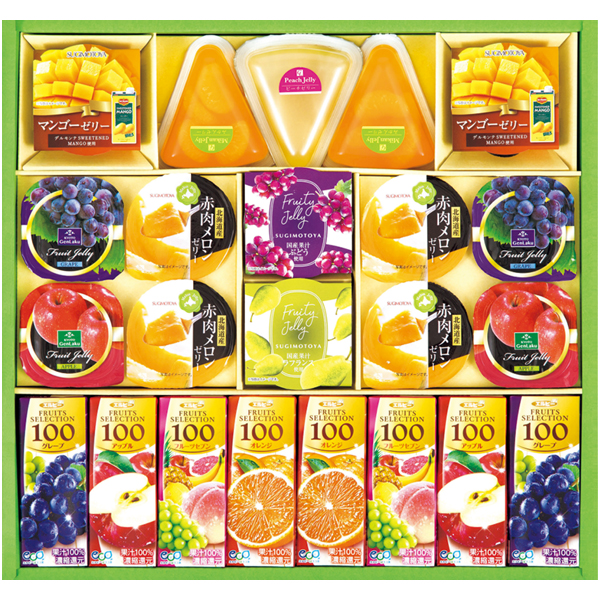 【夏ギフト】  ゼリー＆果汁飲料バラエティギフト 【161028】 商品サムネイル
